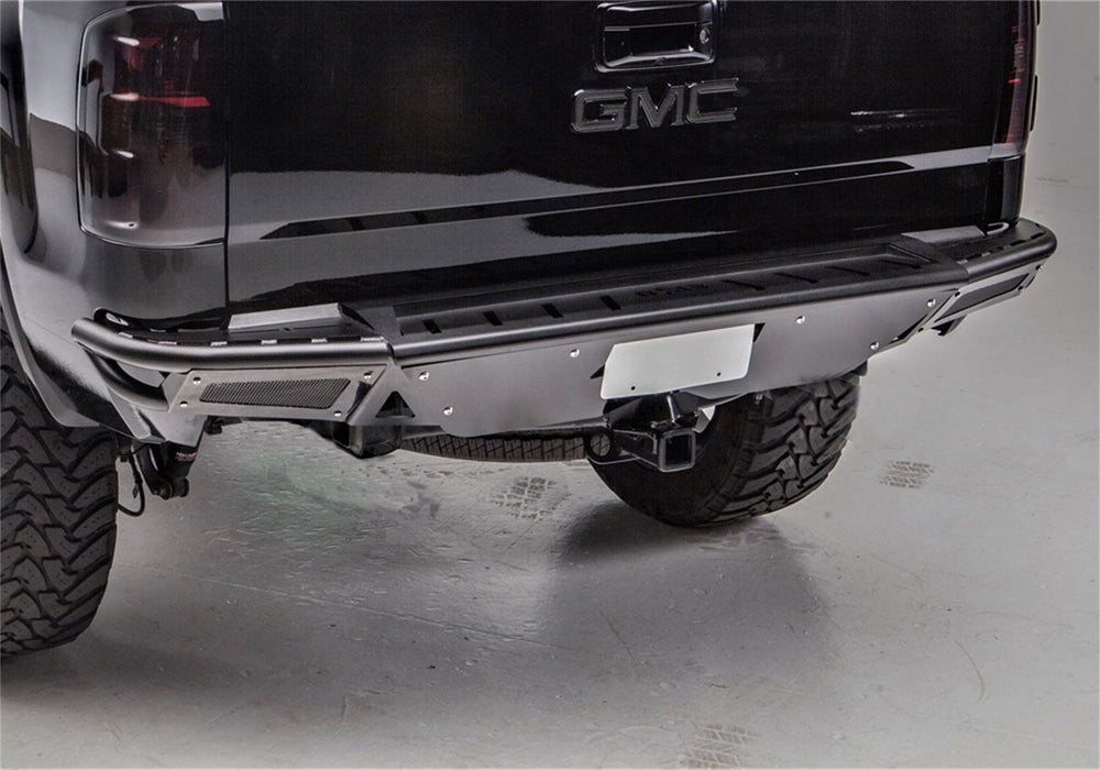 N-Fab C07RBS-H-TX RBS PreRunner Rear Bumper-07-13 Silv/Sierra 1500-TX Blk - Truck Part Superstore