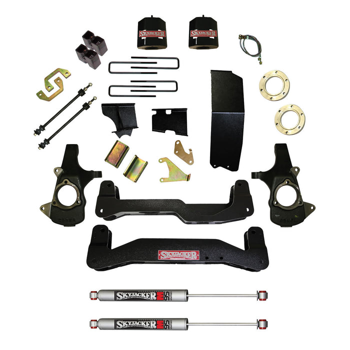 Skyjacker C14660APK-M Suspension Lift Kit 14-17 Silverado/Sierra 1500 w/Shock M95 Performance Shocks 6-7 Inch Lift Incl. Front Spacers Blocks U Bolts For Use w/Aluminum Knuckles Skyjacker - Truck Part Superstore