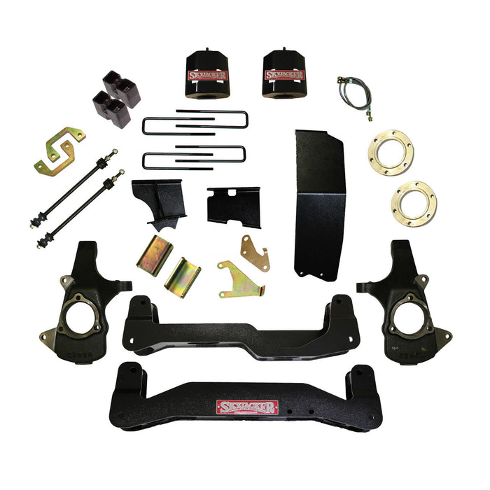 Skyjacker C14660PK Lift Kit 6-7 Inch Lift 14-16 Silverado/Sierra 1500 Includes Front Upper/Lower Strut Spacers Front/Rear Crossmembrs For Use w/Models w/Steel Steering Knuckles/Control Arms Skyjacker - Truck Part Superstore