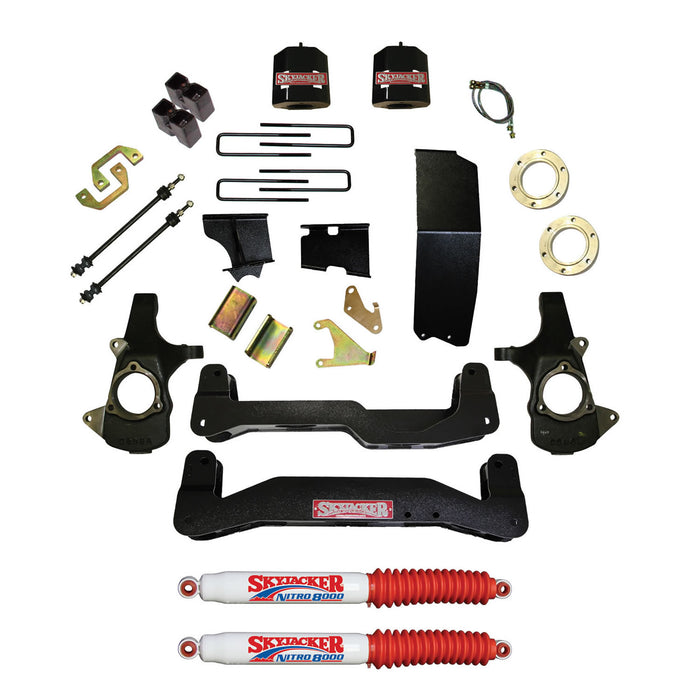 Skyjacker C14660PK-N Suspension Lift Kit 14-16 Silverado/Sierra 1500 w/Shock Nitro Shocks 6-7 Inch Lift Incl. Knuckles Crossmembers Skid Plate Skyjacker - Truck Part Superstore