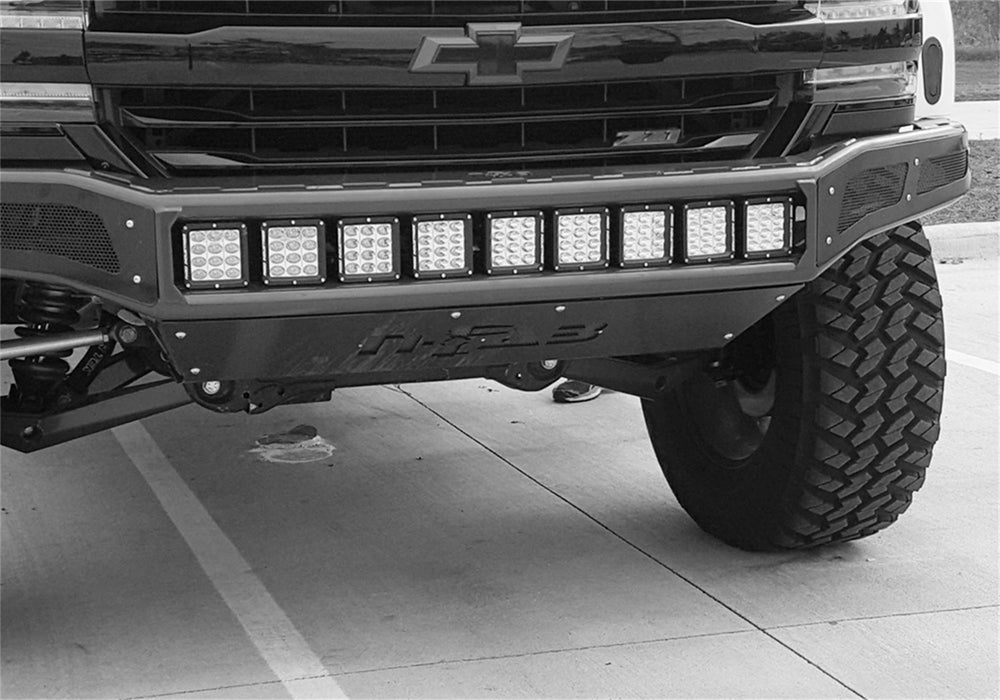 N-Fab C161MRDS M-RDS PreRunner Front Bumper (1 Pc)-16-18 (19 Leg) Silv 1500-Gloss Blk - Truck Part Superstore