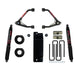 Skyjacker C17350PAB 3.5-4 Inch Upper Control Arm Lift Kit With Black Max B8500 Rear Shocks - Truck Part Superstore