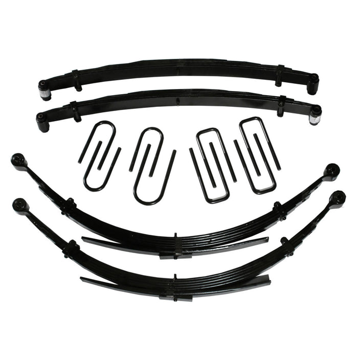 Skyjacker C240AKSS Lift Kit 4 Inch Lift 68-73 GMC K15/K1500 Suburban 69-72 GMC K25/K2500 Suburban 69-72 Chevrolet K10 Suburban 69-72 Chevrolet K20 Suburban For Use w/52 Inch Rear Springs Includes Front/Rear Leaf Springs Front/Rear U Bolt Kits Bushing - Truck Part Superstore