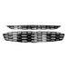 Coast To Coast GI144BLK Overlay; Oval Mesh Style; 2 Piece; Gloss Black; ABS Plastic - Truck Part Superstore