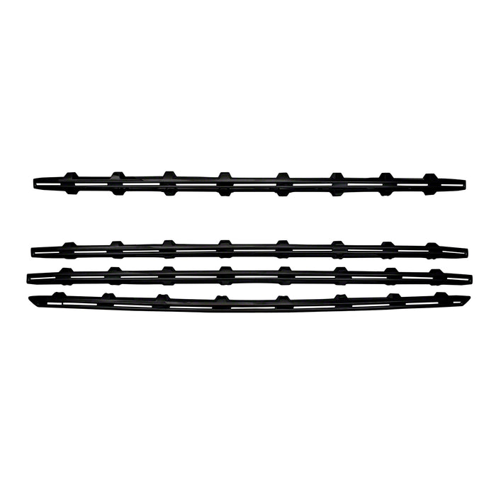 Coast To Coast GI157BLK Tape-On Overlay; 4 Piece; Gloss Black; ABS Plastic - Truck Part Superstore