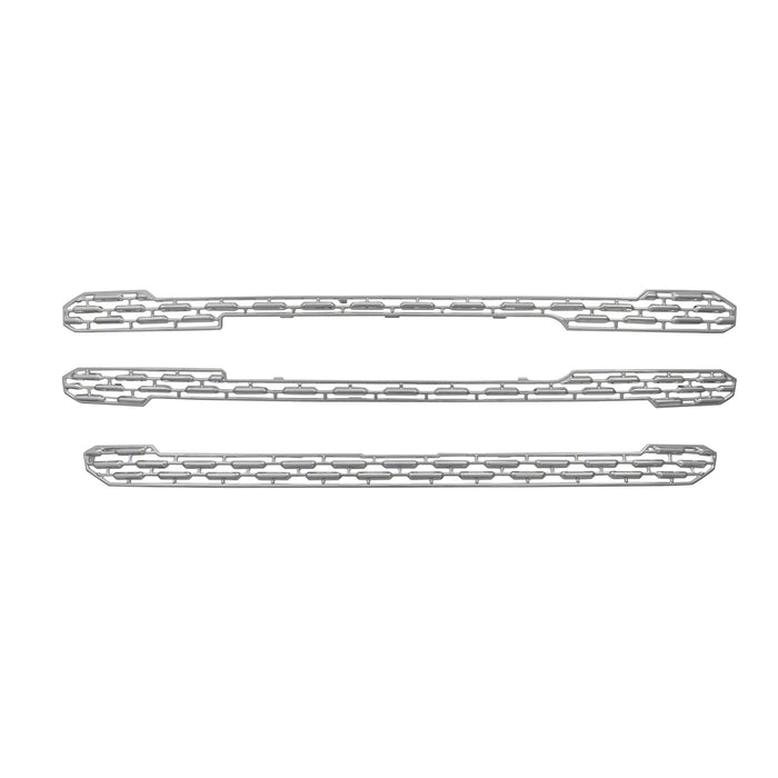 Coast To Coast GI163 Overlay; Honeycomb Style; 3 Piece; Chrome Plated; ABS Plastic - Truck Part Superstore