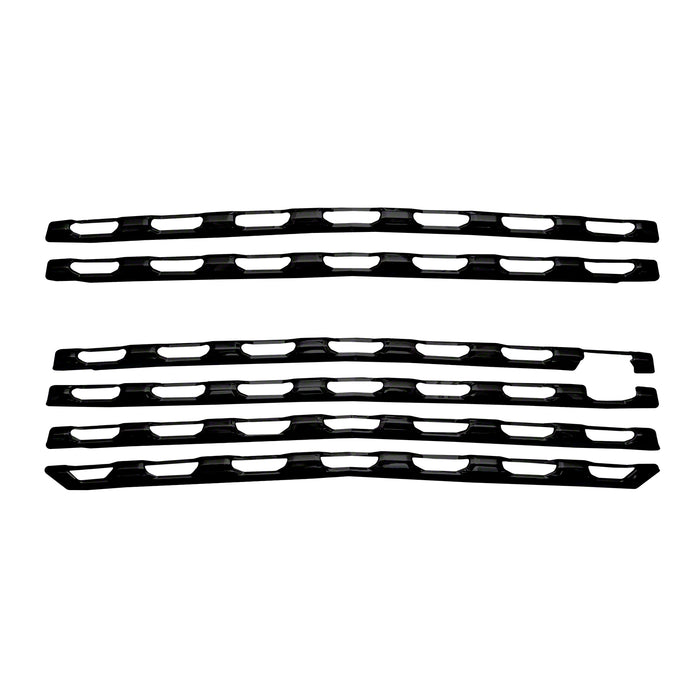 Coast To Coast IWCGI167BLK Overlay; 6 Piece; Gloss Black; ABS Plastic; With Logo Cutout - Truck Part Superstore