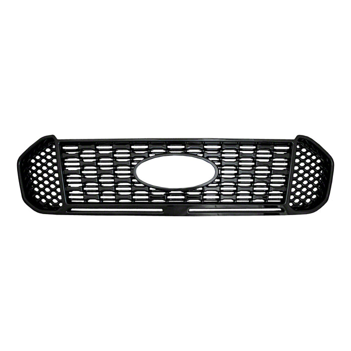 Coast To Coast IWCGI169BLK Grill Overlay; Mesh OEM Look; Painted; Gloss Black; ABS Plastic - Truck Part Superstore