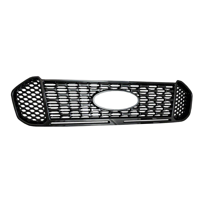 Coast To Coast IWCGI169BLK Grill Overlay; Mesh OEM Look; Painted; Gloss Black; ABS Plastic - Truck Part Superstore