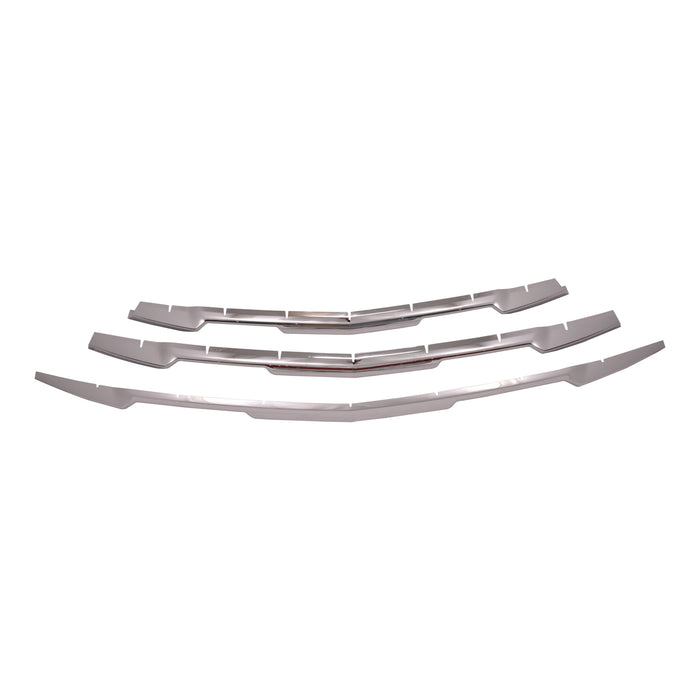 Coast To Coast GI180 Overlay; Bar Style; 5 Piece; Without Emblem Cutout; Chrome Plated; ABS Plastic - Truck Part Superstore