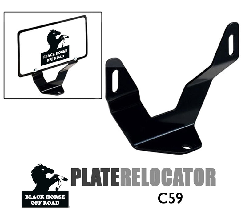 Black Horse Off Road C59 License Plate Bracket - Truck Part Superstore