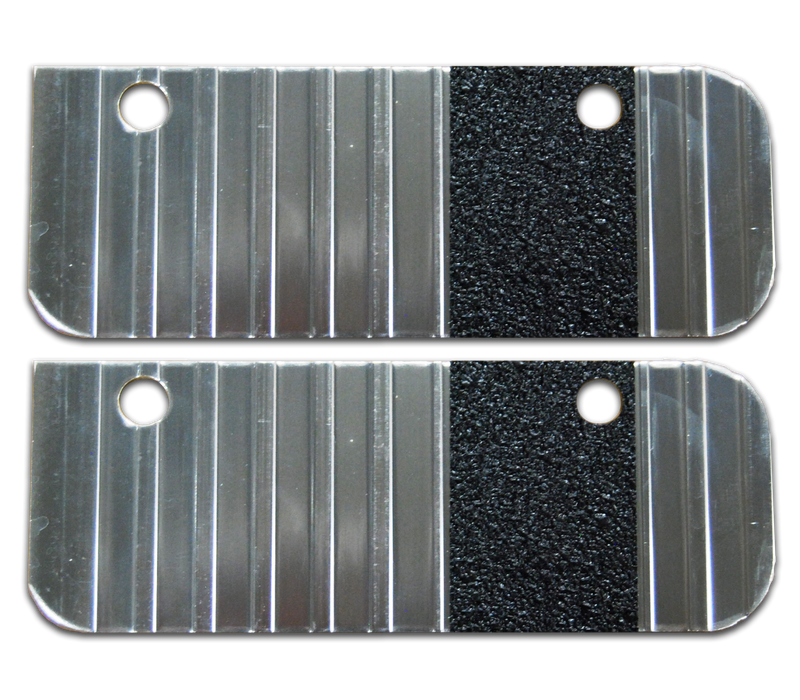 Owens Products C7000EC End Caps for Owens Classic Running Boards / Extruded Aluminum / Bright / Pair / Owens Products - Truck Part Superstore