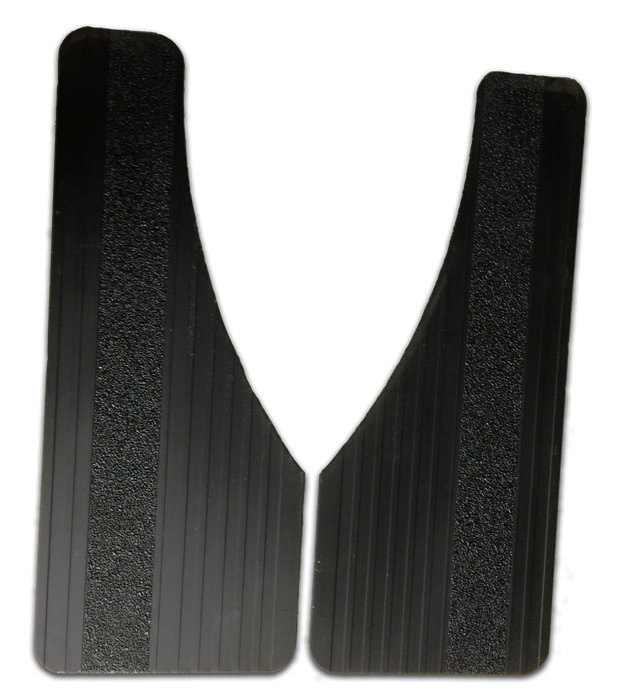 Owens Products C7000MFB Mud Flaps Owens Classic Aluminum Mudflaps / Moon Cut / Extruded Aluminum / Universal Fit / 6.5 x 16 / Black / Owens Products - Truck Part Superstore