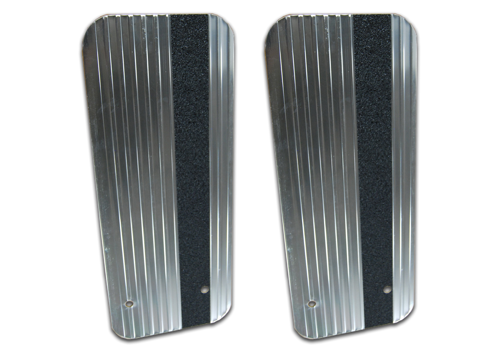 Owens Products C7000RSG Stone Guards for Running Boards / Rectangular / Extruded Aluminum / Bright / Pair / Owens Products - Truck Part Superstore