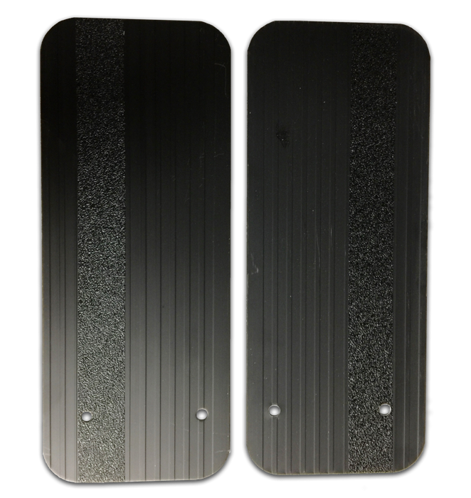 Owens Products C7000RSGB Stone Guards for Running Boards / Retangular / Extruded Aluminum / Black / Pair / Owens Products - Truck Part Superstore