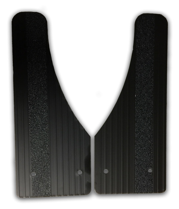 Owens Products C7000SGB Stone Guards for Running Boards / Moon Cut / Extruded Aluminum / Black / Pair / Owens Products - Truck Part Superstore