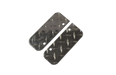 Owens Products C8000EC End Caps for Owens Classic Running Boards / Diamond Tread Aluminum / Bright / Pair / Owens Products - Truck Part Superstore