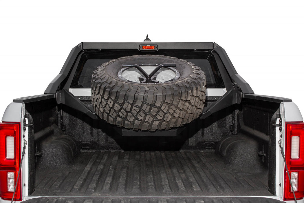 Addictive Desert Designs C99558NA01NA HoneyBadger In-Bed Tire Carrier; Hammer Black; - Truck Part Superstore
