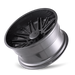 CALI OFF-ROAD 9109-2270GT RAWKON (9109) GRAPHITE 20X12 8-170 -51MM 130.8MM - Truck Part Superstore