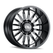 CALI OFF-ROAD 9110-22283BM SUMMIT (9110) GLOSS BLACK/MILLED SPOKES 22X12 6-139.7 -51mm 106mm - Truck Part Superstore