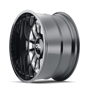 CALI OFF-ROAD 9110-26470BM SUMMIT (9110) GLOSS BLACK/MILLED SPOKES 26X14 8-170 -76mm 125.2mm - Truck Part Superstore