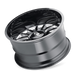 CALI OFF-ROAD 9110-22283BM SUMMIT (9110) GLOSS BLACK/MILLED SPOKES 22X12 6-139.7 -51mm 106mm - Truck Part Superstore