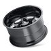 CALI OFF-ROAD 9111-2281BM SEVENFOLD (9111) GLOSS BLACK/MILLED SPOKES 20X12 8-165.1 -51mm 130.8mm - Truck Part Superstore