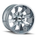 CALI OFF-ROAD 9106-22237C DISTORTED (9106) CHROME 22X12 6-135/6-139.7 -44MM 106MM - Truck Part Superstore