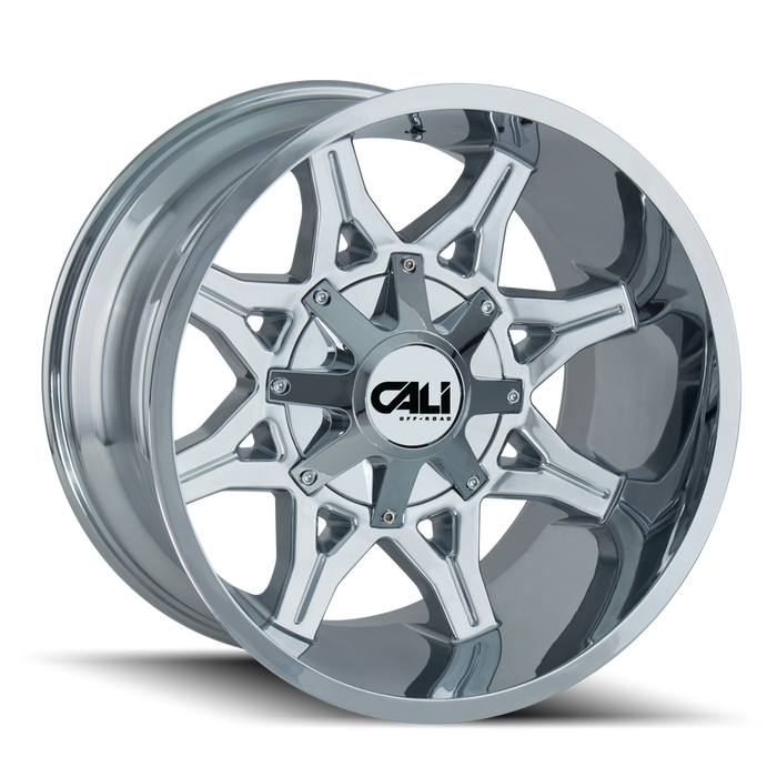 CALI OFF-ROAD 9107-2278C OBNOXIOUS (9107) CHROME 20X12 8-180 -44MM 124.1MM - Truck Part Superstore