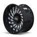 CALI OFF-ROAD 9108-2183BM-30 SWITCHBACK (9108) GLOSS BLACK/MILLED 20X10 6-139.7 -30mm 106mm - Truck Part Superstore