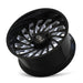 CALI OFF-ROAD 9108-2183BM-30 SWITCHBACK (9108) GLOSS BLACK/MILLED 20X10 6-139.7 -30mm 106mm - Truck Part Superstore