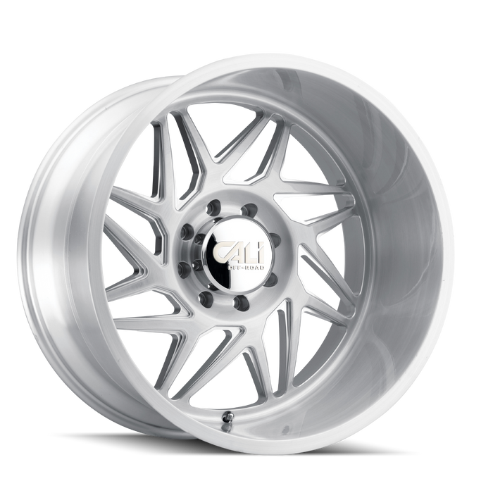 CALI OFF-ROAD 9112-2181BGC GEMINI (9112) BRUSHED & CLEAR COATED 20X10 8-165.1 -25mm 125.2mm - Truck Part Superstore
