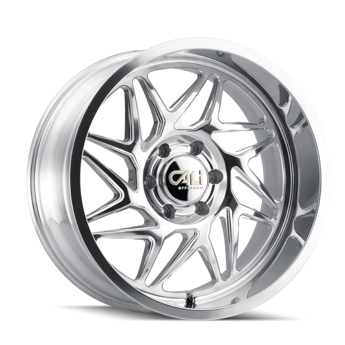 CALI OFF-ROAD 9112-2173P GEMINI (9112) POLISHED/MILLED SPOKES 20X10 5-127 -25mm 78.1mm - Truck Part Superstore