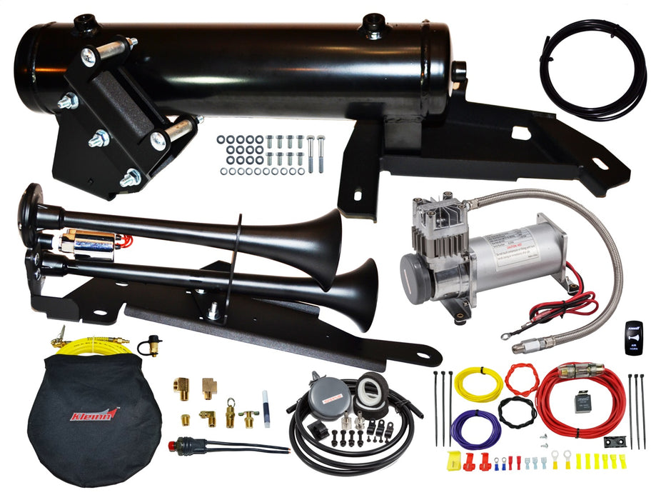 Kleinn Automotive Air Horns CANX3-KIT Onboard Air System w/Horn; Heavy Duty; 150 PSI; w/Air Horn And Tire Inflator; - Truck Part Superstore