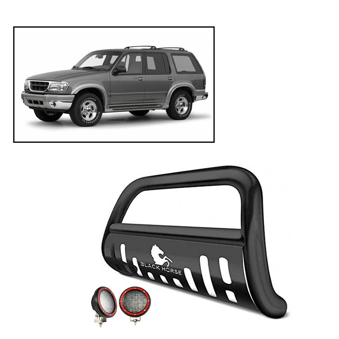 Black Horse Off Road CBB-FOB2701SP-PLFR Black Steel Skid Plate - Truck Part Superstore
