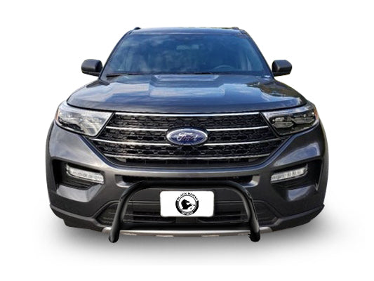 Black Horse Off Road CBB-FOB5802 Black Steel No skid plate License Plate Relocation Included - Truck Part Superstore