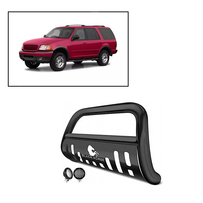 Black Horse Off Road CBB-FOC2105SP-PLFB Black Steel Skid Plate - Truck Part Superstore