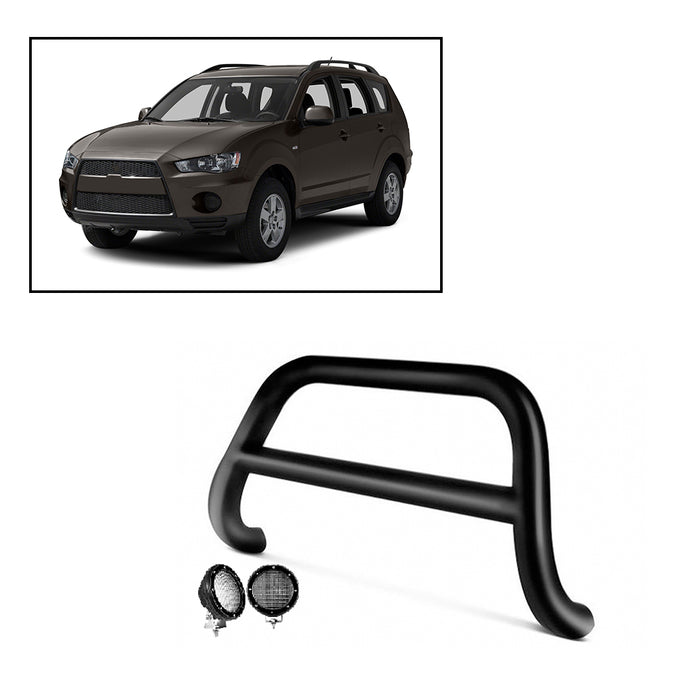 Black Horse Off Road CBB-MIB8001-PLFB Black Steel No skid plate - Truck Part Superstore