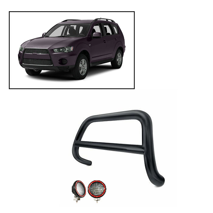 Black Horse Off Road CBB-MIB8001-PLFR Black Steel No skid plate - Truck Part Superstore