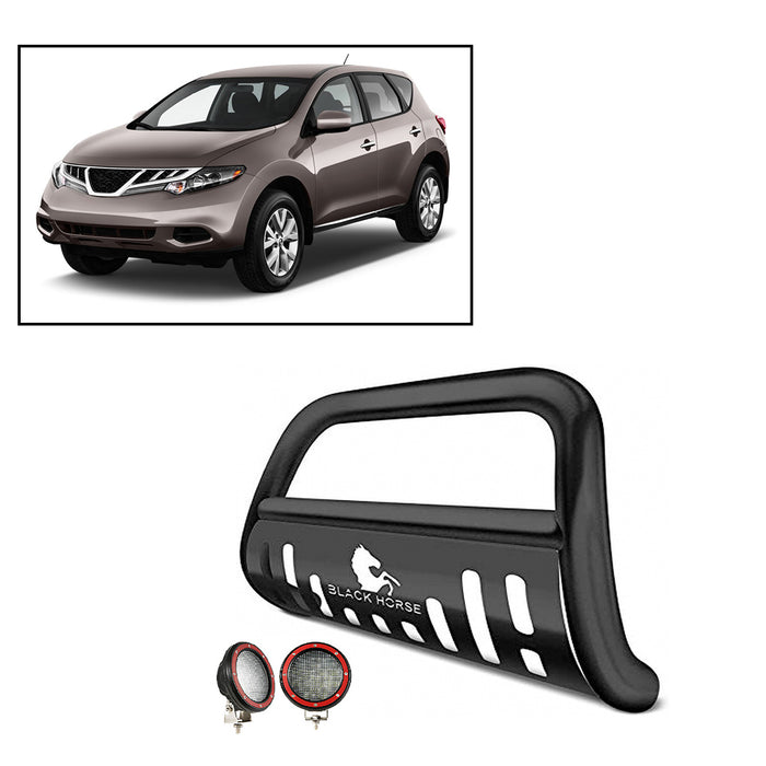 Black Horse Off Road CBB-NIA1502SP-PLFR Black Steel Skid Plate - Truck Part Superstore
