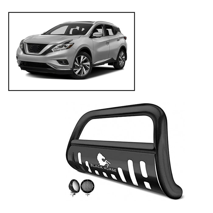Black Horse Off Road CBB-NIA1602SP-PLFB Black Steel Skid Plate - Truck Part Superstore
