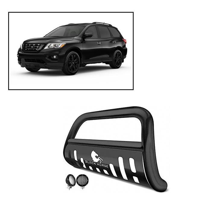 Black Horse Off Road CBB-NIA1802SP-PLFB Black Steel Skid Plate - Truck Part Superstore