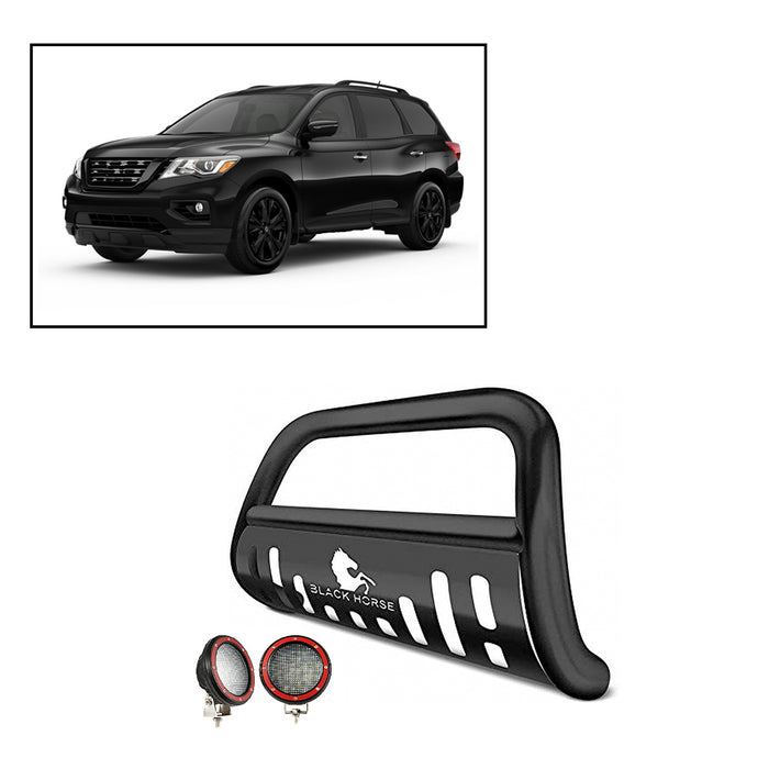 Black Horse Off Road CBB-NIA1802SP-PLFR Black Steel Skid Plate - Truck Part Superstore