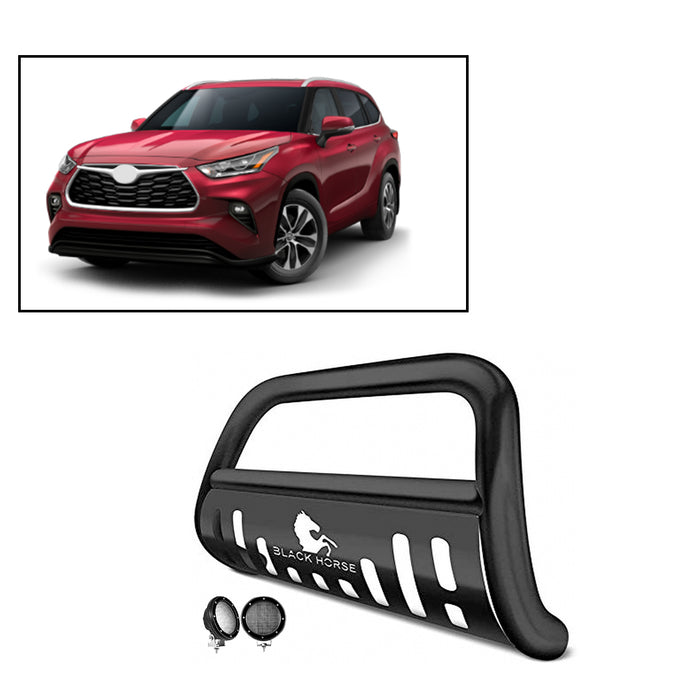 Black Horse Off Road CBB-TYF5407SP-PLFB Black Steel Skid Plate - Truck Part Superstore