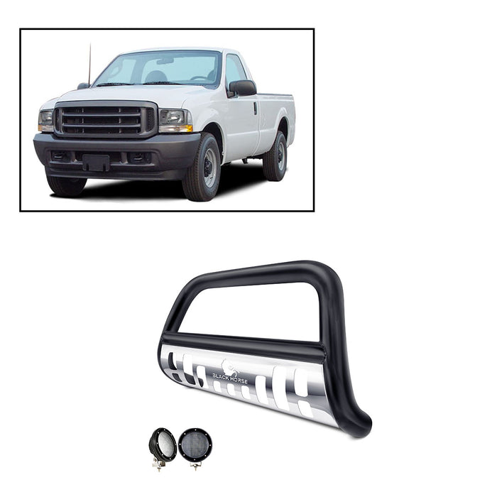 Black Horse Off Road CBBS-FOC2105SP-PLFB Black Steel Skid Plate - Truck Part Superstore