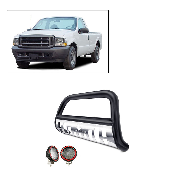 Black Horse Off Road CBBS-FOC2105SP-PLFR Black Steel Skid Plate - Truck Part Superstore