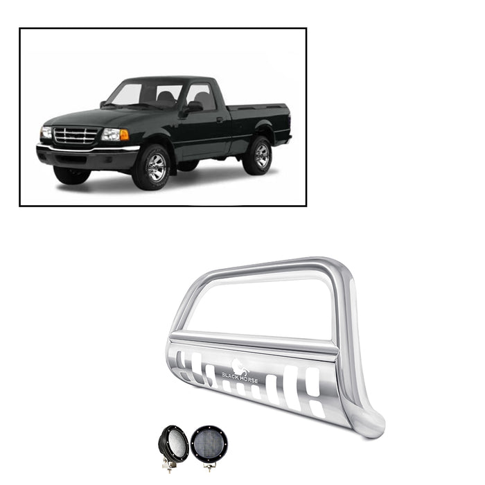Black Horse Off Road CBS-FOB2701SP-PLFB Stainless Steel Stainless Steel Skid Plate - Truck Part Superstore