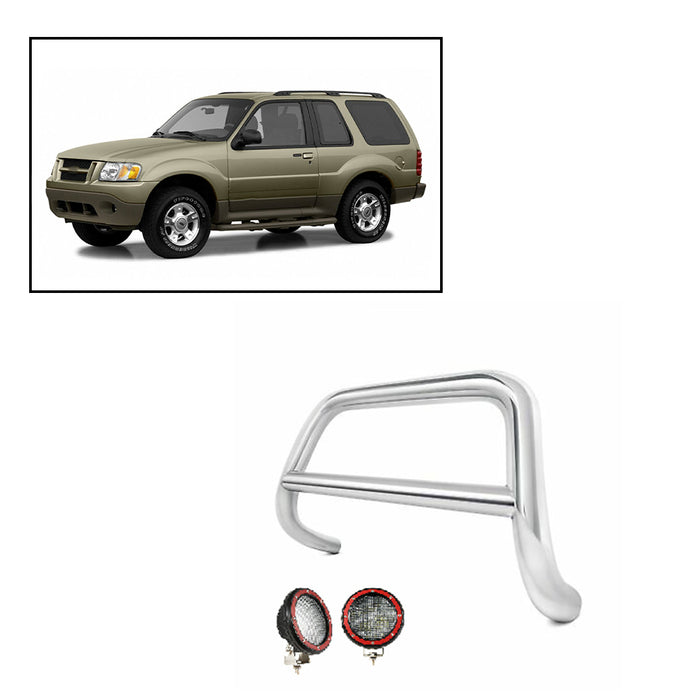 Black Horse Off Road CBS-FOB2801-PLFR Stainless Steel Stainless Steel No skid plate - Truck Part Superstore