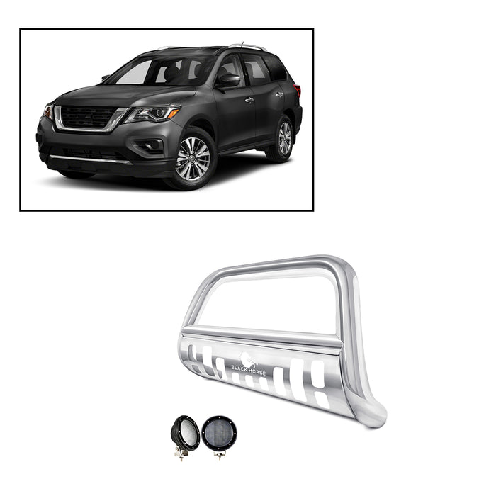Black Horse Off Road CBS-NIA1802SP-PLFB Stainless Steel Stainless Steel Skid Plate - Truck Part Superstore