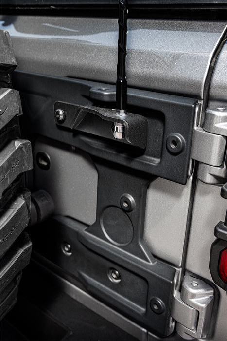 Rugged Ridge 11503.97 CB Antenna Mounting Bracket; Satin Black Powder Coat; Steel; - Truck Part Superstore